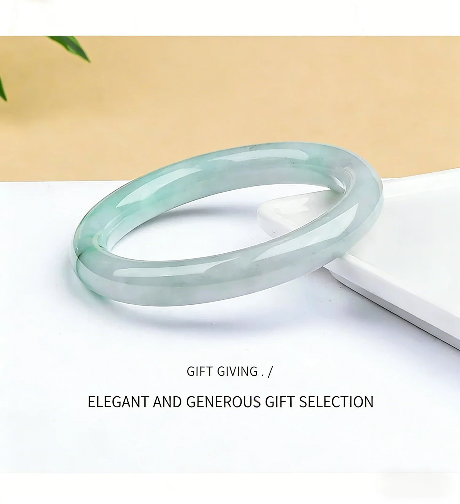 Greenish Floating Green Type A Jadeite Round Bangle