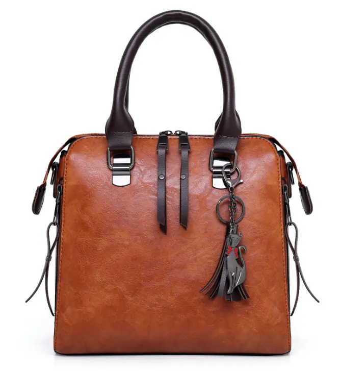 Multi-piece set New wave fashion handbag bag retro simple child bag shoulder bag Messenger bag - Image 4