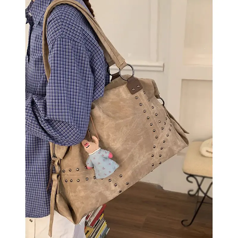 Post-apocalyptic Vintage Minimalist Tote Bag With A Large Capacity - 图片 4