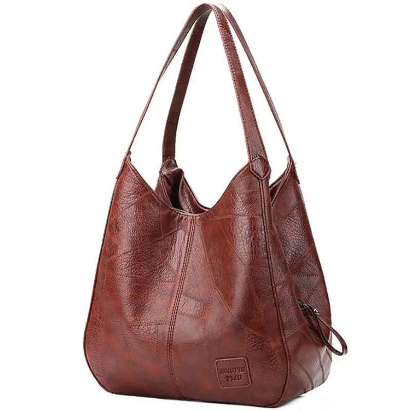 Womens Soft Leather Bag Stylish Shoulder And Tote Bag - 图片 4