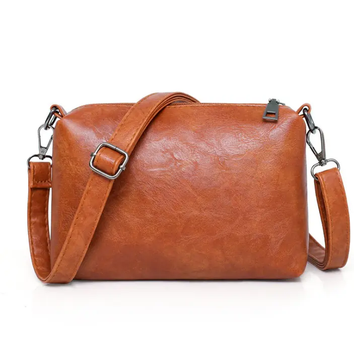 Multi-piece set New wave fashion handbag bag retro simple child bag shoulder bag Messenger bag - Image 3