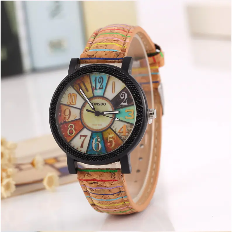 Casual Vintage Leather Women Quartz Wrist Watch Gift Clock - Image 4