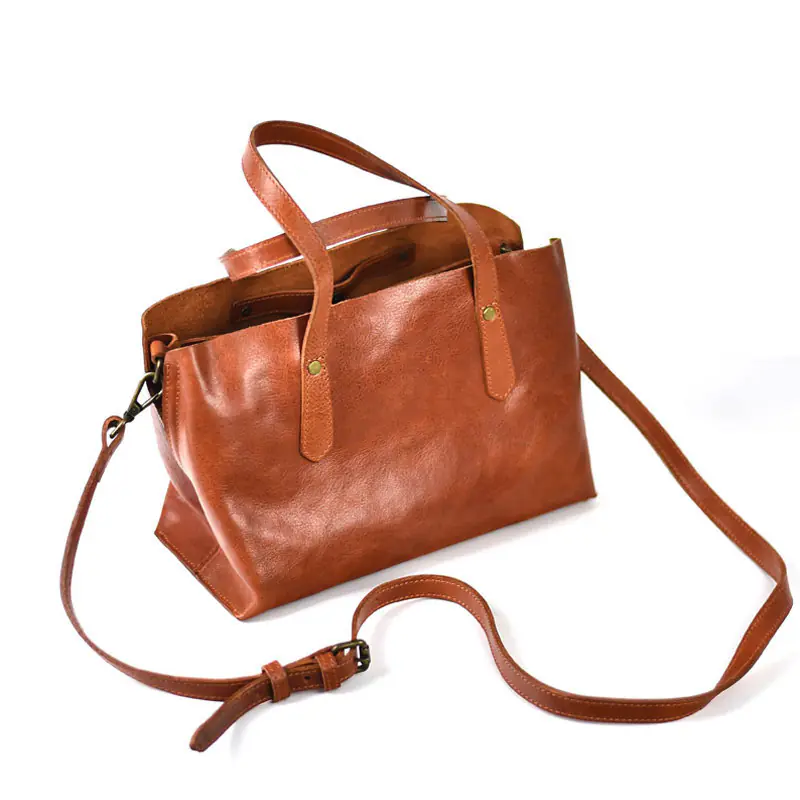 Vintage, Versatile Womens Soft Cowhide Shoulder Bag For Everyday Commuting - 图片 7