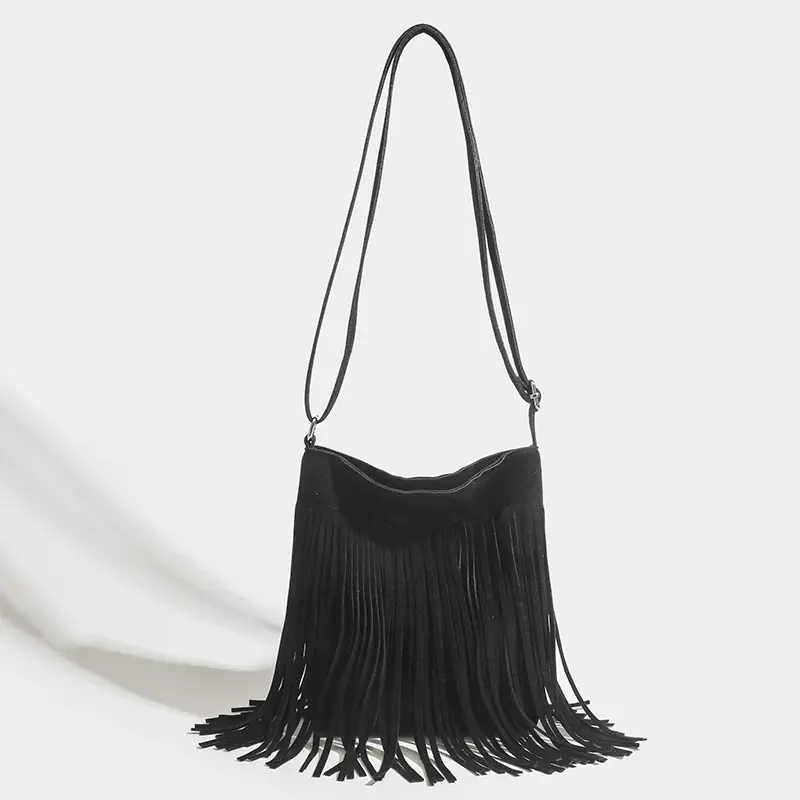 Artistic Tassel Simple And Popular Shoulder Bag - 图片 8