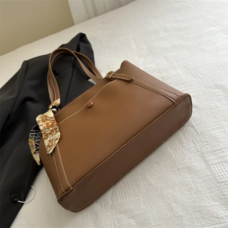 Womens Simple Casual High-Capacity Shoulder Bag - 图片 2