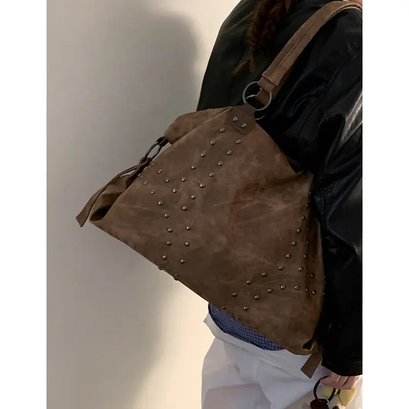 Post-apocalyptic Vintage Minimalist Tote Bag With A Large Capacity - 图片 8
