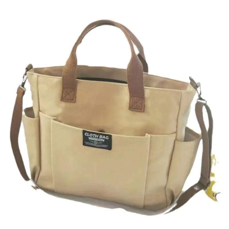 Large Capacity Shoulder Canvas Bag, Commuting Hand Bag - Image 5