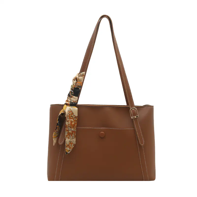 Womens Simple Casual High-Capacity Shoulder Bag - 图片 5