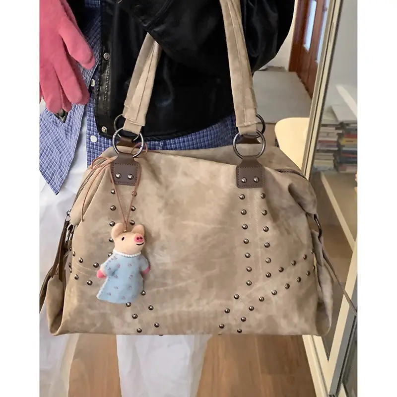Post-apocalyptic Vintage Minimalist Tote Bag With A Large Capacity - 图片 5