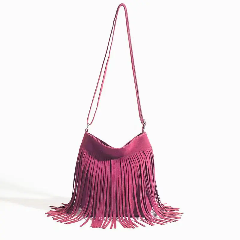 Artistic Tassel Simple And Popular Shoulder Bag - 图片 9