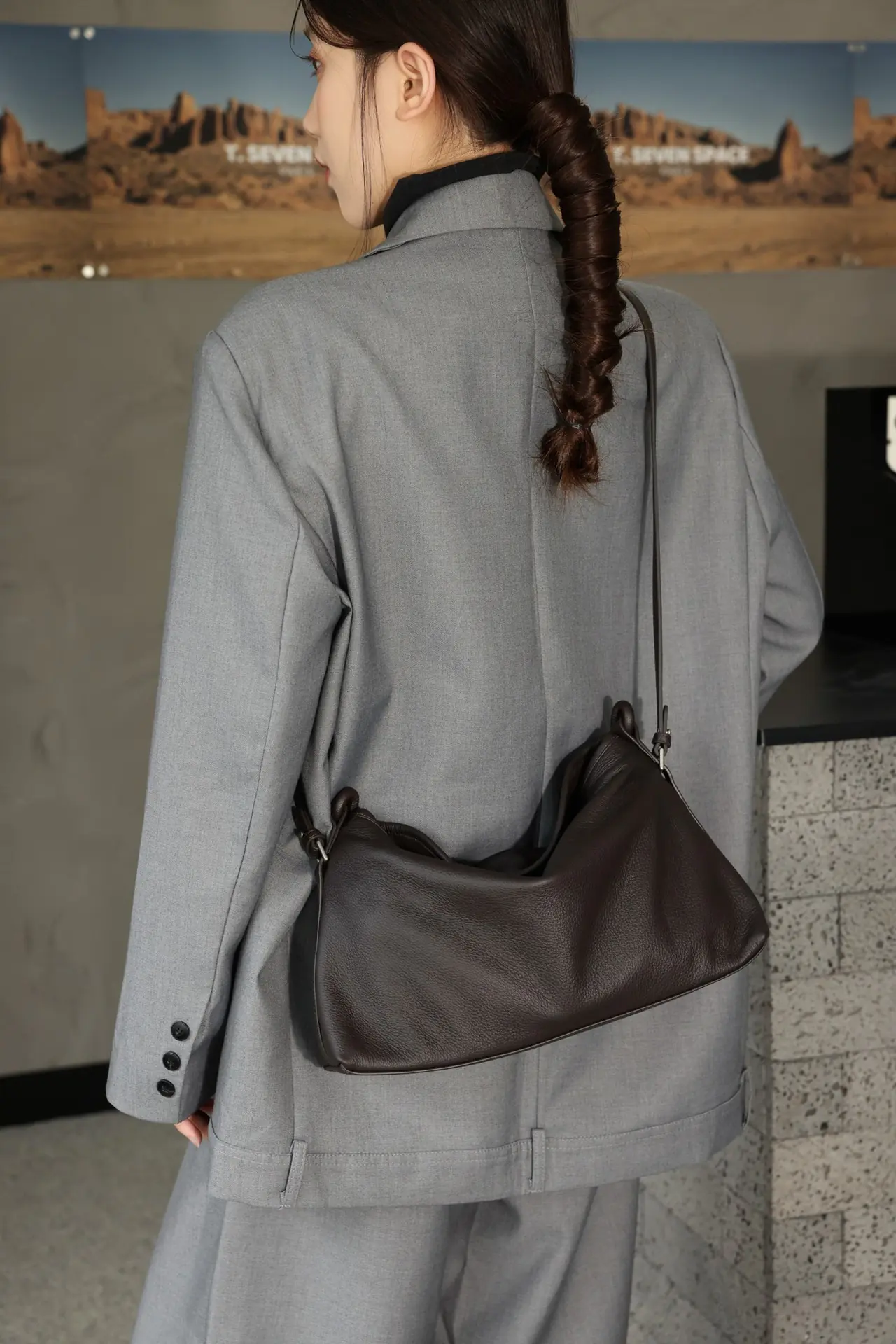 Matte Single-shoulder Bag Casual Crossbody Bag - 图片 7