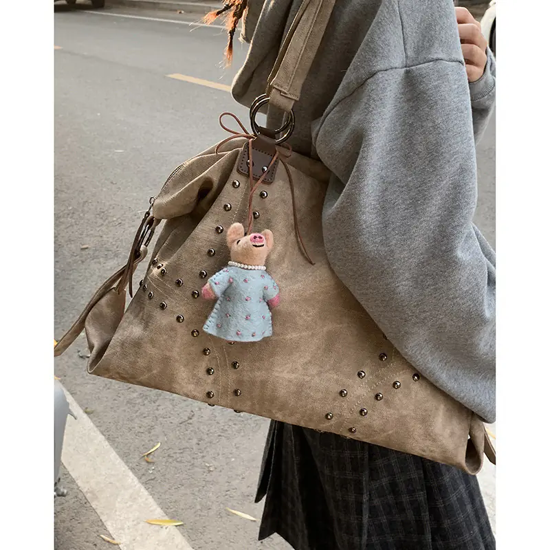 Post-apocalyptic Vintage Minimalist Tote Bag With A Large Capacity - 图片 7