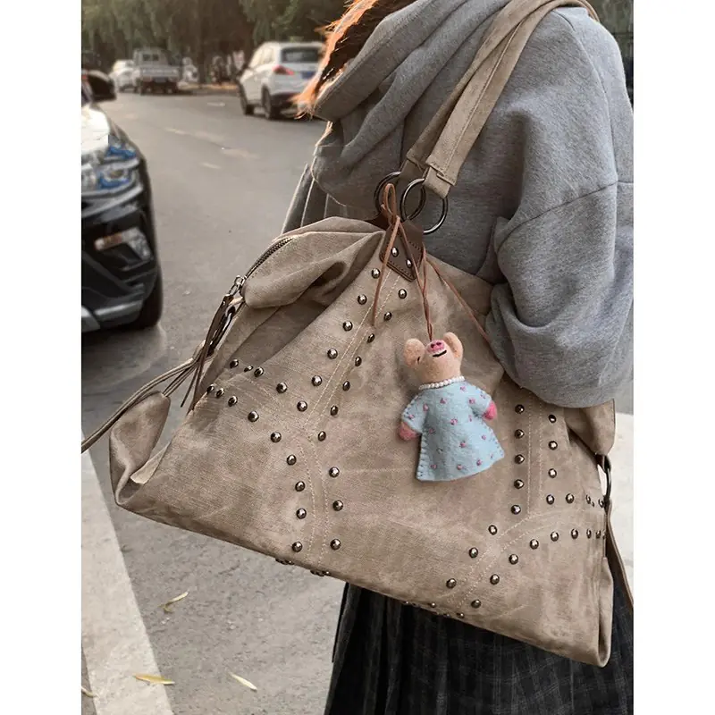 Post-apocalyptic Vintage Minimalist Tote Bag With A Large Capacity - 图片 2