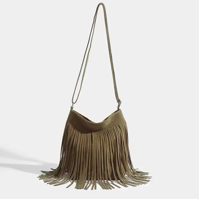 Artistic Tassel Simple And Popular Shoulder Bag - 图片 2